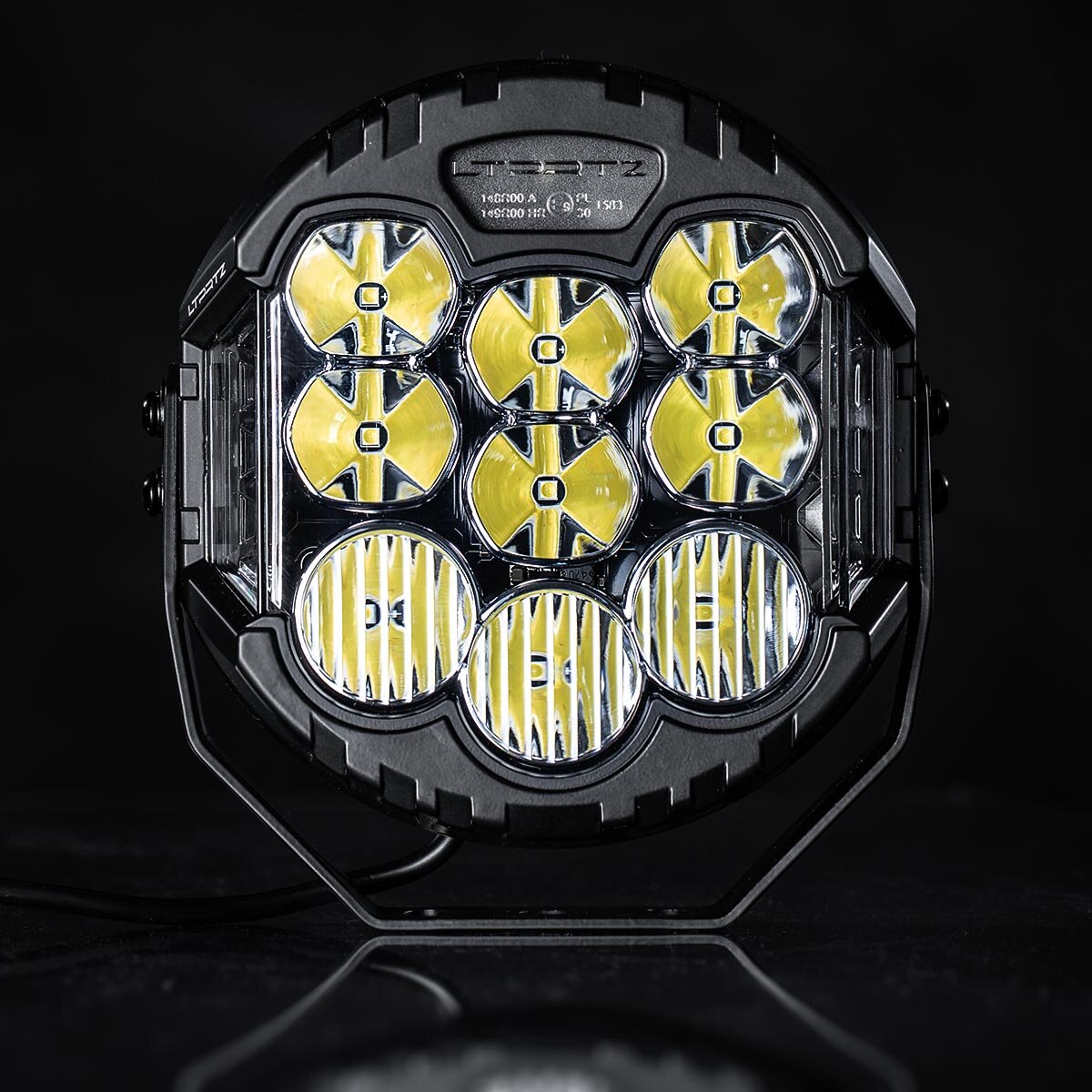 2X Motorrad Gelb/Weiße LED Scheinwerfer Zusatzscheinwerfer