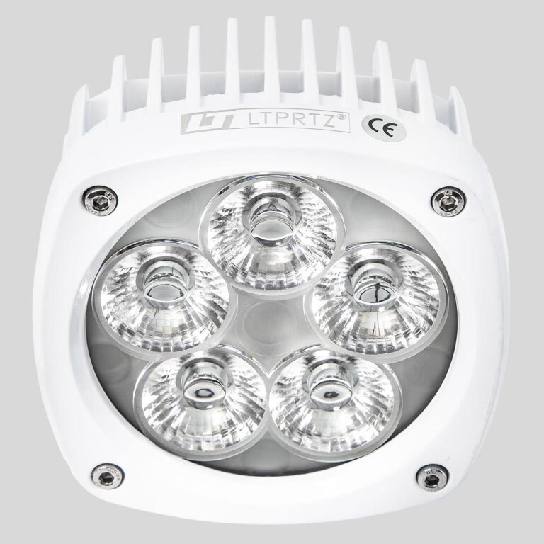 Aktion: LED Scheinwerfer grau 50W (ca. 300W) 230V tageslichtweiss 