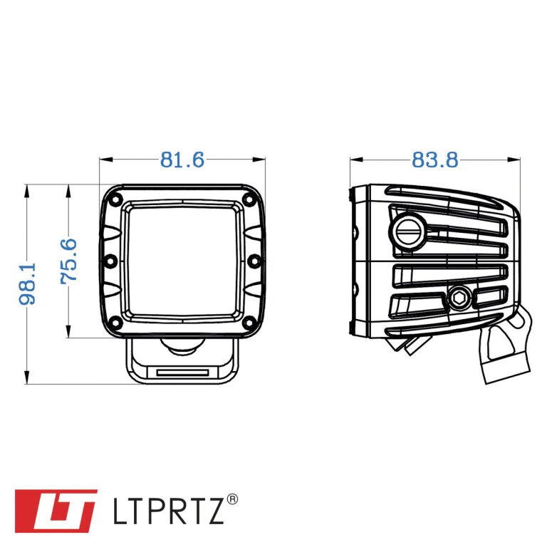 LED Cube Light 2 Arbeitsscheinwerfer Spot wei
