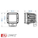 LED Cube Light 2" Arbeitsscheinwerfer Diffuses Licht weiß