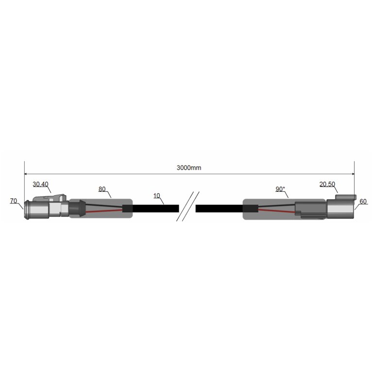 LED Kabelverlängerung 3m DT -50W