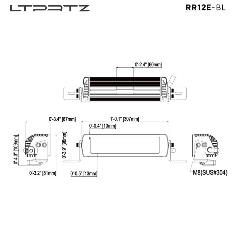12 Fernscheinwerfer Lightbar REAPER ECE Backlight