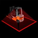 LED Warnlicht Gabelstapler Flurförderfahrzeug - Linie Blau 10-80V