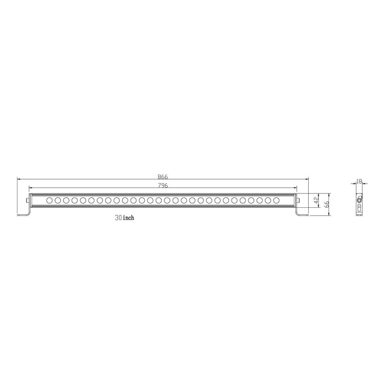 LTPRTZ® Slimline LED Lightbar 30 10° Offroad