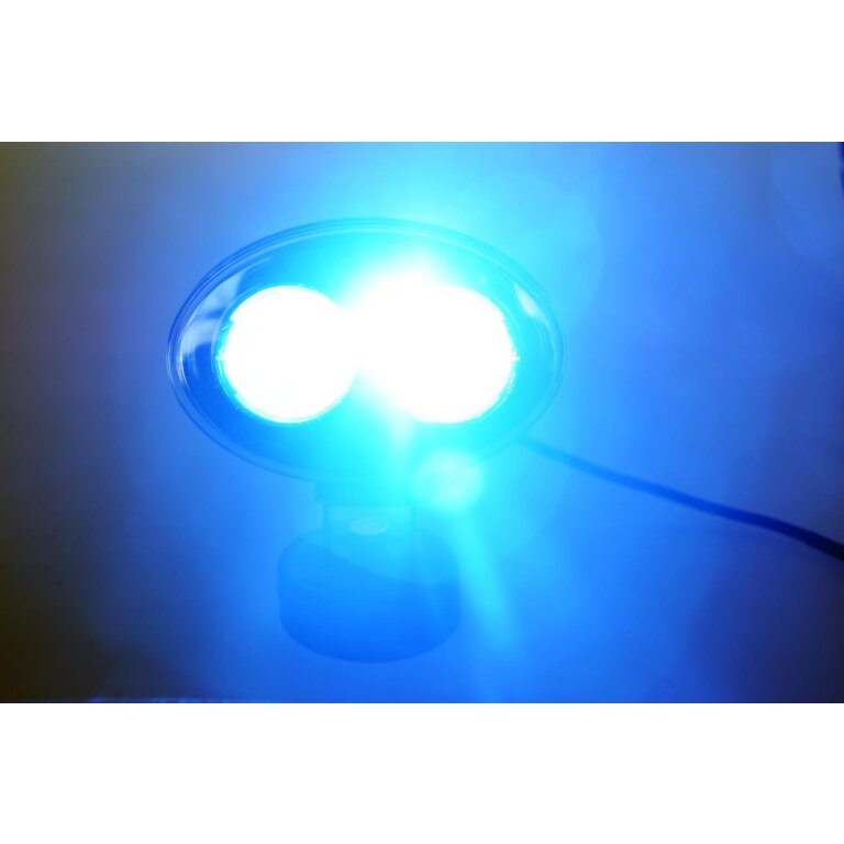 6W Safety Light 10° Blue ECE